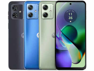 Moto G54 on display