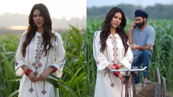 Sonam Bajwa showcasing how to style ethnic wear