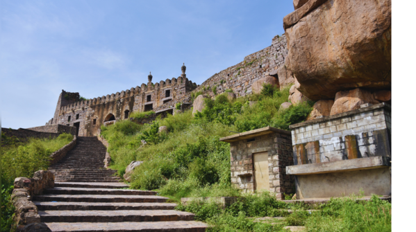 Golconda Fort, a majestic structure with ghostly tales.