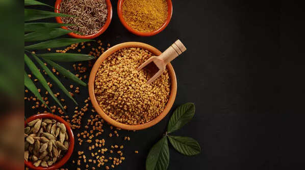 Fenugreek seed powder mixed with hair oil