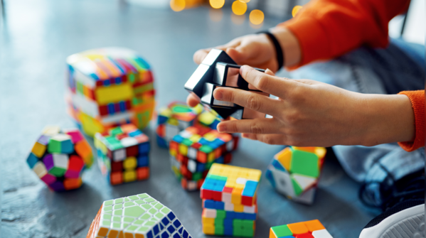Assortment of brain stimulating games and puzzles