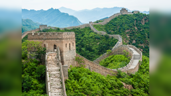 The winding Great Wall of China