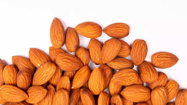Close-up of almonds, a great source of Vitamin E