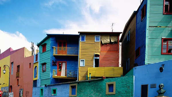 Colorful buildings in Buenos Aires