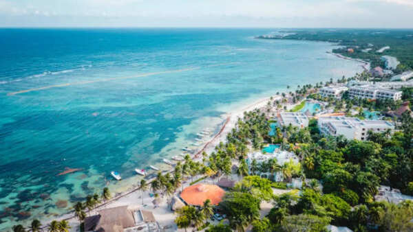 Aerial view of Cancun's Hotel Zone