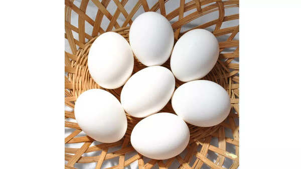 Pile of brown eggs, showcasing natural source of nutrients