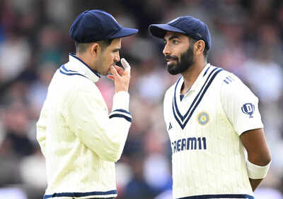 Jasprit Bumrah with Shubman Gill during a match