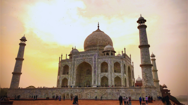 Iconic Taj Mahal in India, a symbol of love