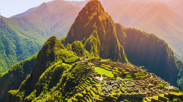Breathtaking view of Machu Picchu in Peru